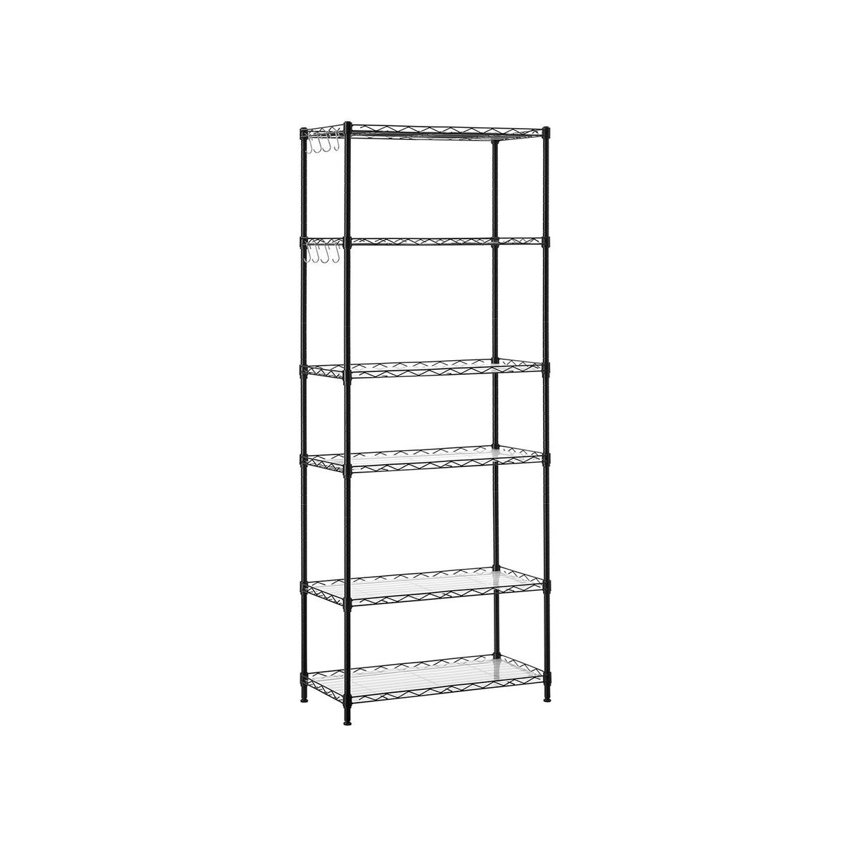 SONGMICS 7-Tier Metal Storage Shelves, Wire Shelving Unit, Adjustable Shelves, Garage Shelving, Kitchen, Living Room Storage Rack, Shelf Liners, 8