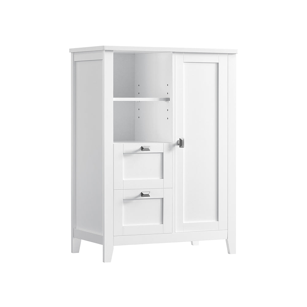 VASAGLE Bathroom Floor Storage Cabinet with Adjustable Shelves ...