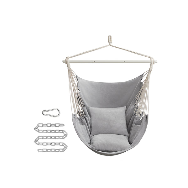 Hammock Chair with 2 Cushions Dove Gray